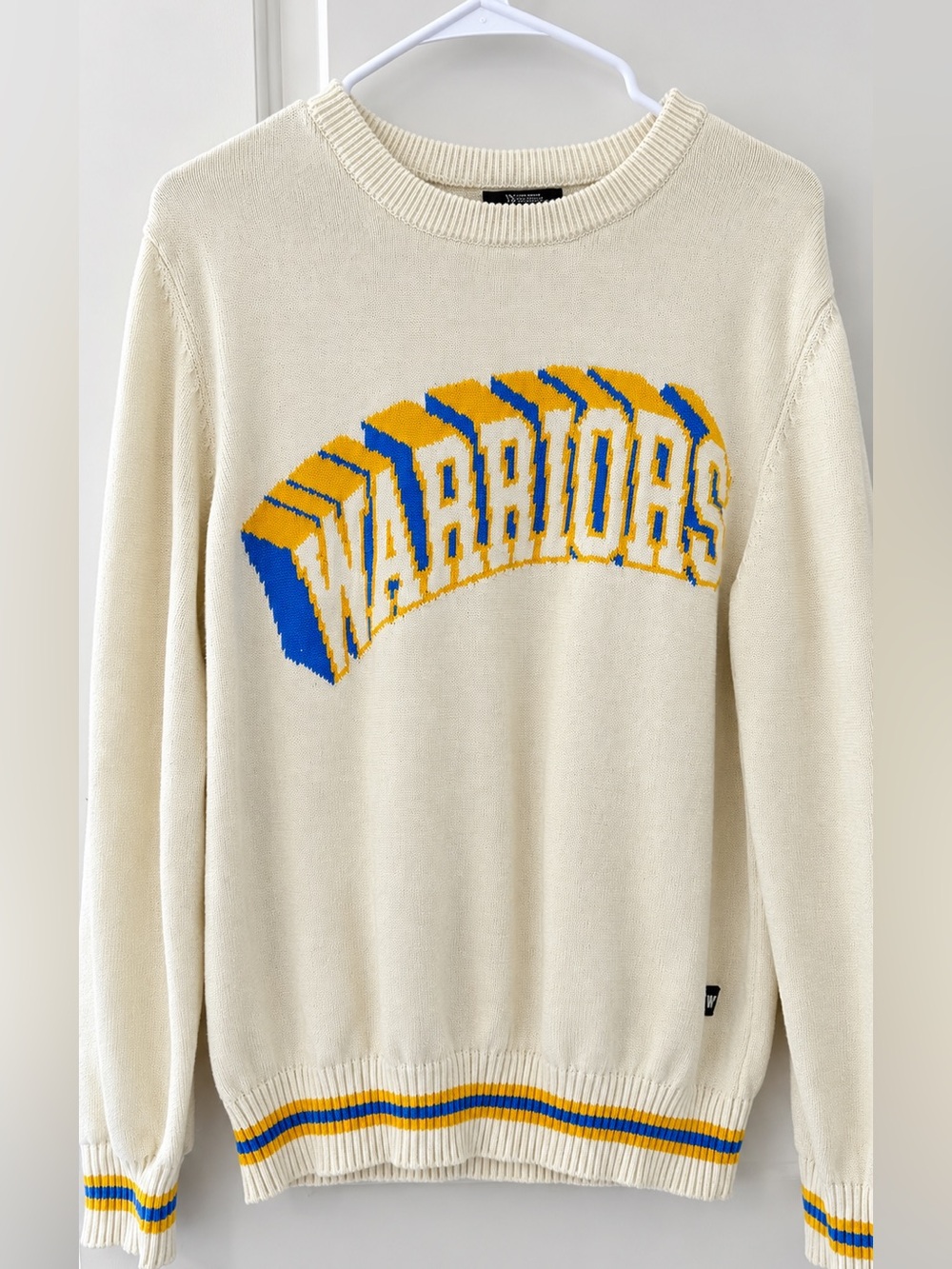 Cream golden state Warriors Graphic Crewneck Sweater - Women’s oversized